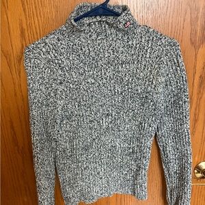 Polo Jeans Co Ralph Lauren Marled Black & White Turtleneck Sweater